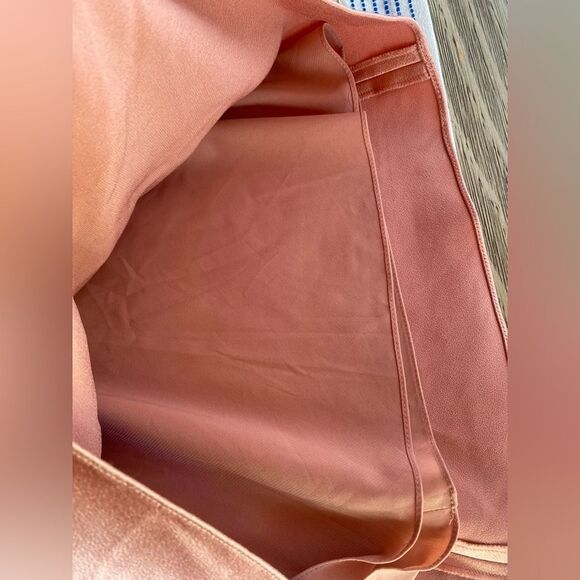 Alice + Olivia Harmony Slip Dress Women 2 Rose Tan Polyester Blend Cowl Neck NWT - Picture 10 of 15